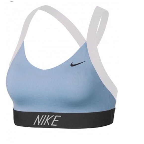 nike light blue sports bra